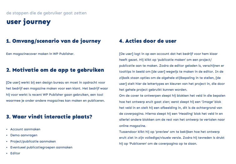 4. User journey