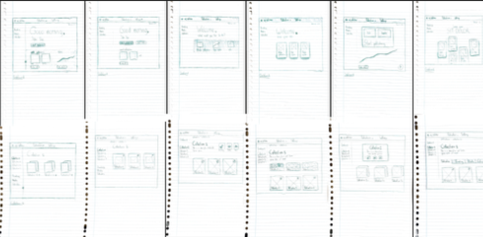 6. Wireframe sketches