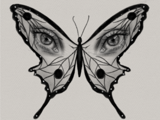 Butterfly with eyes