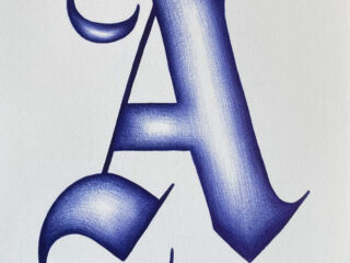 Gothic lettering series - A